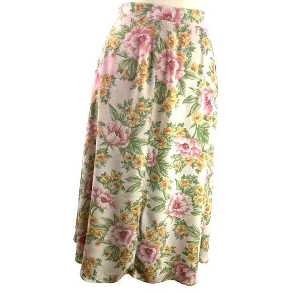 Vintage Cottage Core Lizsport Front Button Down Maxi Skirt, Women’s 16 - Picture 5 of 15